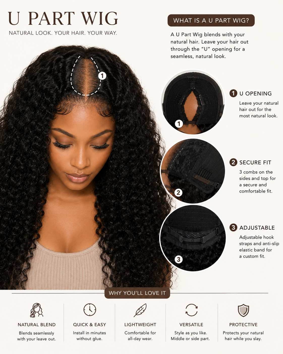 U-Part & Half Wigs